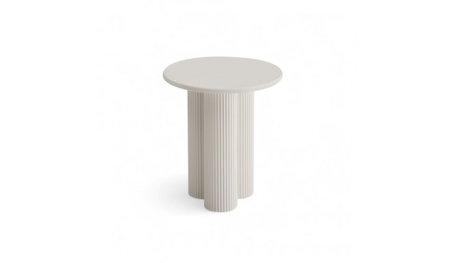 Diivanilaud FLOW ø50 cm, valge