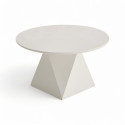 Diivanilaud AURA ø80 cm, valge
