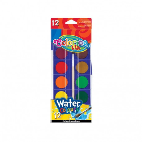 WATERCOLOURS LARGE PASTEL 12 COLORS