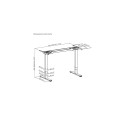 Adjustable Height Table Frame Up Up Bjorn II, Gray