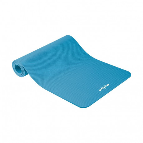 Mata võimlemiseks jooga, pilates, fitness, 183x61cm, paksus 1cm, materjal NBR, sinine, REBEL ACTIVE