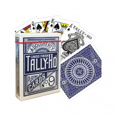 Bicycle Tally-Ho Circle Poker Cards (Blue)