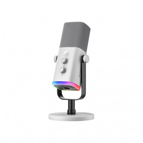 Microphone - Fifine AM8W Dynamic USB/XLR Desktop With Cardioid Pattern, White