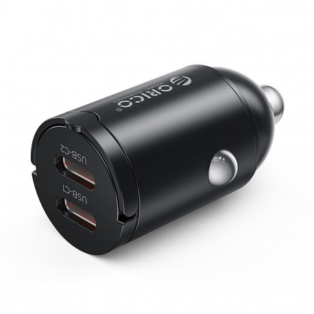 Orico MiniRing 30W 2x USB-C Car Charger - Black