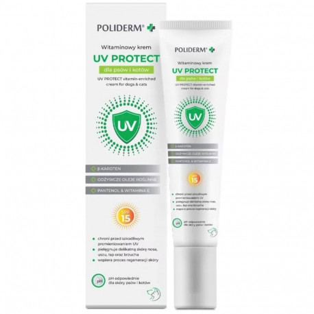 JM SANTE kreem Poliderm UV Protect koertele ja kassidele 15ml