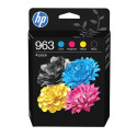 HP 963 4-pack must/tsüaan/magenta/kollane originaal tindikassetid