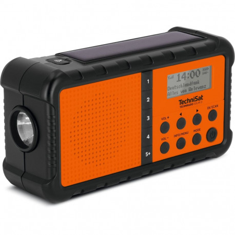 Technisat raadio Techniradio Solar 2, must/oranž