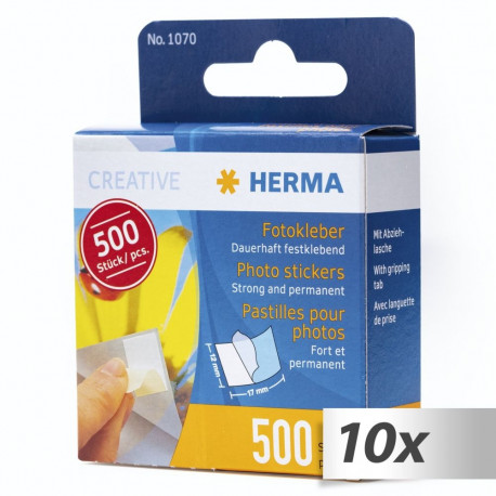 10x1 Herma Photo Sticker 500 pcs in Cardboard Dispenser      1070