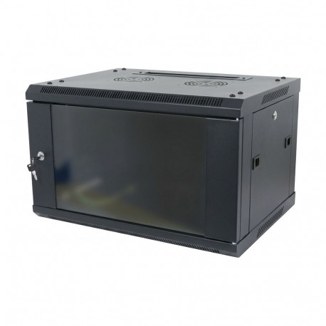 ALLNET SMA-seeria 19" 12HE üheosaline must võrgukapp, T600mm, lahtivõetud (Flat Pack)