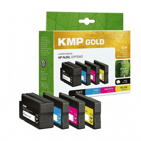 "KMP GOLD Patrone HP 963XL (3YP35AE) Multipack C/M/Y/B remanufactured"