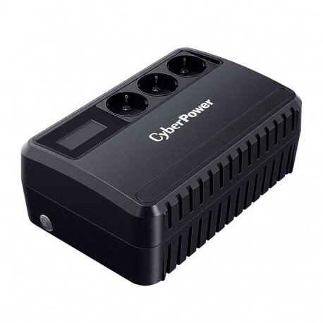CyberPower ups BU Basic BU650EULCD 650VA 360W 3x Schuko-pistikupesa ja USB-ühendus