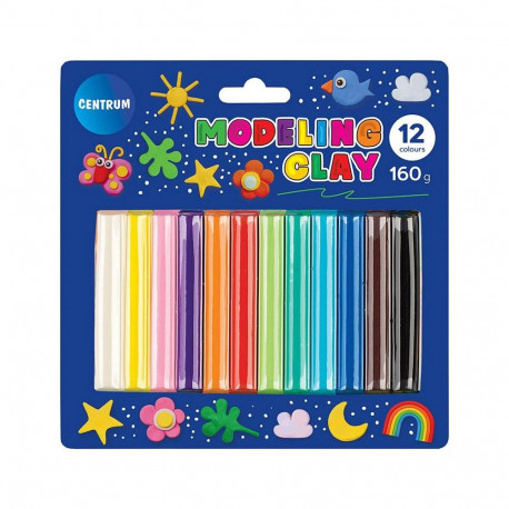 MODELING CLAY 12COL 160G MAGIC VILLAGE