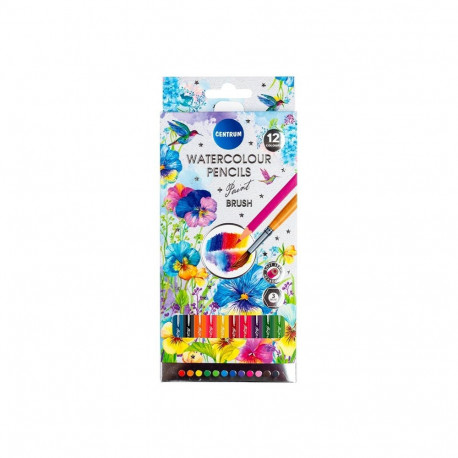COLOUR PENCILS 12COL WATERCOLOUR