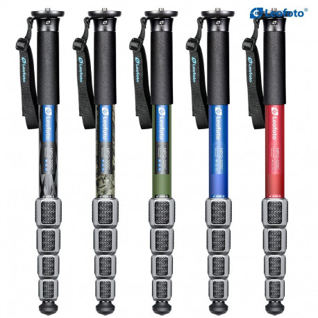 Leofoto MPQ-325C+CHG-01+SC-70 carbon fibre monopod blue
