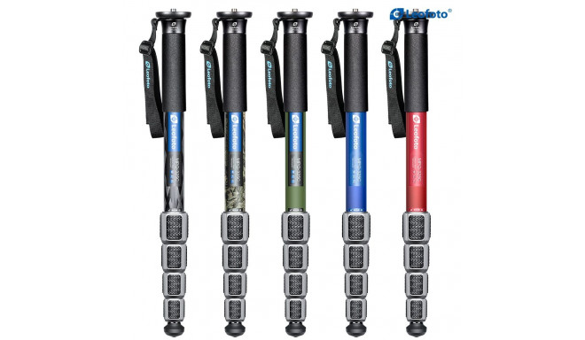 Leofoto MPQ-325C+CHG-01+SC-70 carbon fibre monopod red