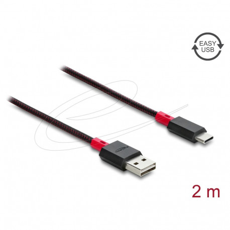 "EASY-USB 2.0 Kabel Typ-A Stecker zu USB Type-C™ Stecker 2 m schwarz"
