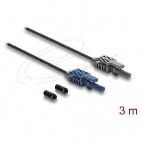 "Delock LWL POF Kunststoff Kabel HFBR 4503-4513Z Simplex Stecker zu Simplex Stecker 3 m"