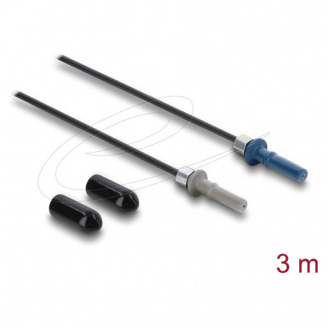 "Delock LWL POF Kunststoff Kabel HFBR 4501-4511Z Simplex Stecker zu Simplex Stecker 3 m"