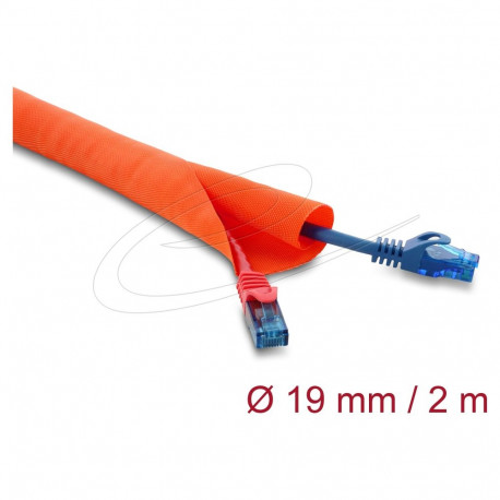 "Delock Kabelschutzschlauch selbstschließend 2 m x 19 mm orange"