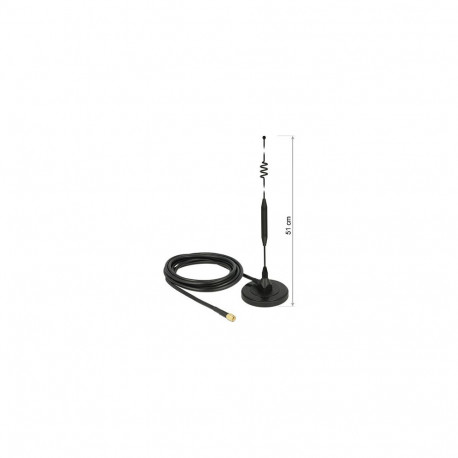 LTE-antenn SMA-pistikuga 6dBi statsionaarne ringsuunaline magnetilise aluse ja RG-58 ühenduskaabliga