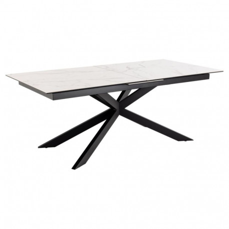 Söögilaud IRWINE pikendatav 200/240x100 cm, valge