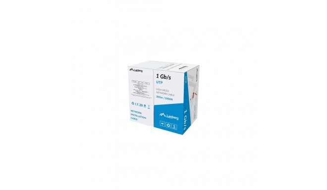 LANBERG LAN-kaabel 1GB/S 305M solid CCA, punane