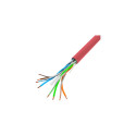 LAN CABLE 1GB/S 305M SOLID CCA RED LANBERG