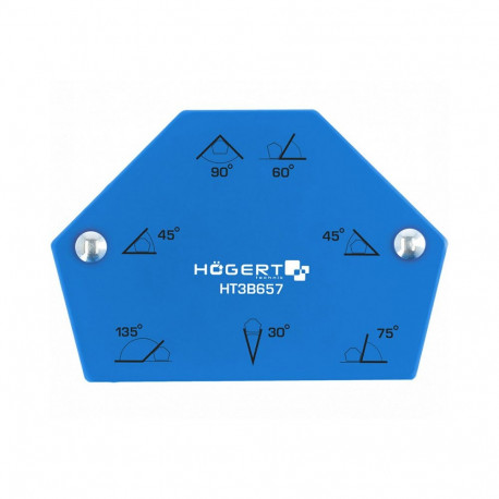Hogert HT3B657 magnetiline keevitusnurk, 11.5kg, 30-135°, kuusnurkne, teras