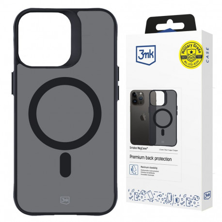3mk Smoke MagCase with MagSafe for iPhone 14 Pro - Semi-transparent