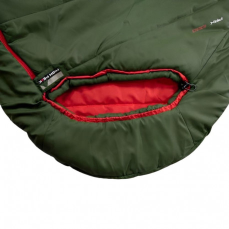 High Peak magamiskott Pak 600 Eco 210x75x50cm, roheline-punane
