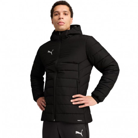 Puma meeste jope Team Additions 659795 03 kapuutsiga polsterdatud, must