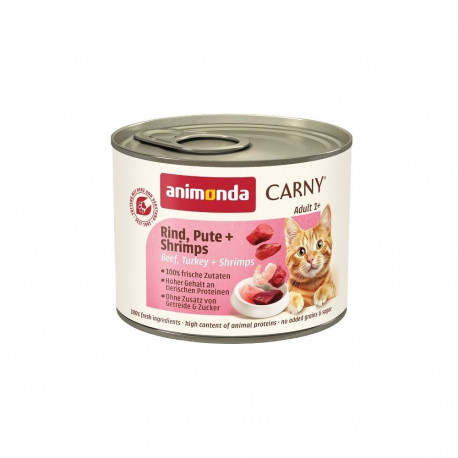 Animonda Carny Adult veiseliha, kalkun ja krevetid - märgkassitoit - 200 g