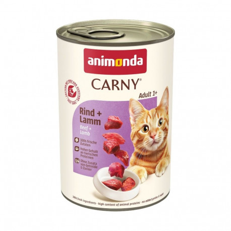 ANIMONDA Carny Adult veiseliha ja lambaliha märg kassitoit 400g