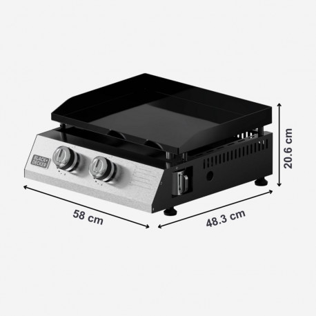 Black+Decker gaasigrill BXOP4900E 2 põletiga