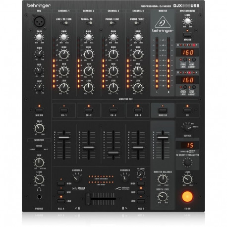 Behringer dj-mikser DJX900USB professionaalne 5-kanaline INFINIUM 'kontaktivaba' VCA-ristfader, täiu