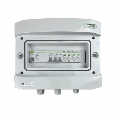 Switchgear attached AC hermetic IP65 EMITTER with surge arrester AC Noark type 2, 40A 3-F, RCD type 