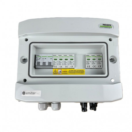 EMITTER lülitusseade DC/AC hermeetiline IP65 Noark 1000V Type 2 DC ülepingekaitse, 1 x PV-rida, 1 x 