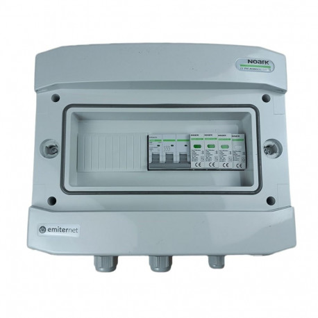 Switchgear attached AC Hermetic IP65 EMITTER With AC Surge Protective Device Noark Type 1+2, 40A 3-F