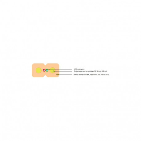 EmiterNet optiline kaabel J-V(ZN)H 2E 9/125 G.657A1 Z043B LSZH universaalne lame FRP rull 2000m, mus