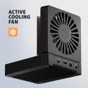 ADSA-M2C22 USB-C 2xNVMe /SATA M.2 20Gbps cooler