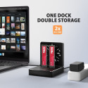 ADSA-M2C22 USB-C 2xNVMe /SATA M.2 20Gbps cooler