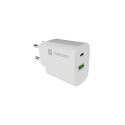 USB charger Ribera 1xUSB-A 1xUSB-C white