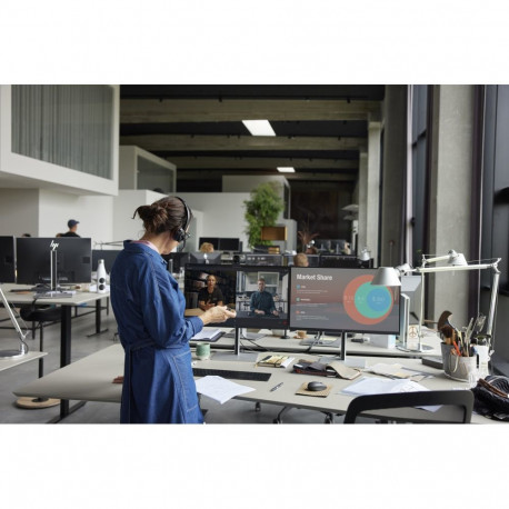 HP Poly Savi 8420 Office Stereo Microsoft Teams Certified DECT 1880-1900 MHz Headset