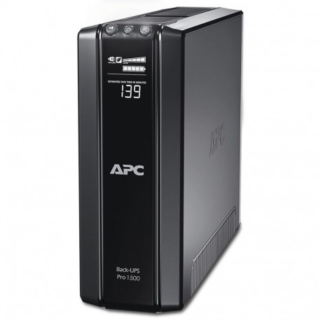 APC Back-UPS Pro 1500VA/865W torn 230V 10x IEC C13 väljundit AVR LCD kasutaja vahetatav aku