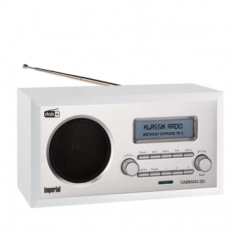 Imperial Radio raadio DABMAN 30 DAB+/FM, valge