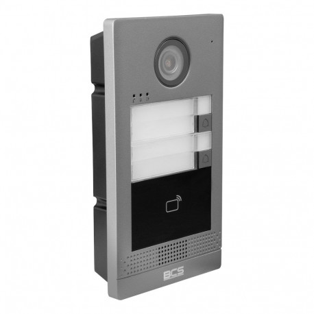 BCS video-intercom-süsteem BCS-P-PAN2001G 2MP, hõbedane, must