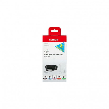 Canon PGI-9 MBK/PC/PM/R/G 5 Ink Cartridge Multipack