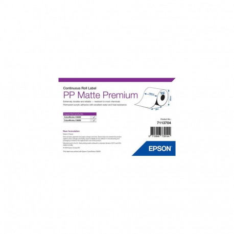 Epson PP Matte Label Premium, Continuous Roll, 105mm x 29m