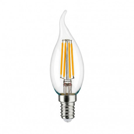 Synergy 21 LED Retrofit E14 piimjas painutatud otsaga küünal 4,5W soe valge