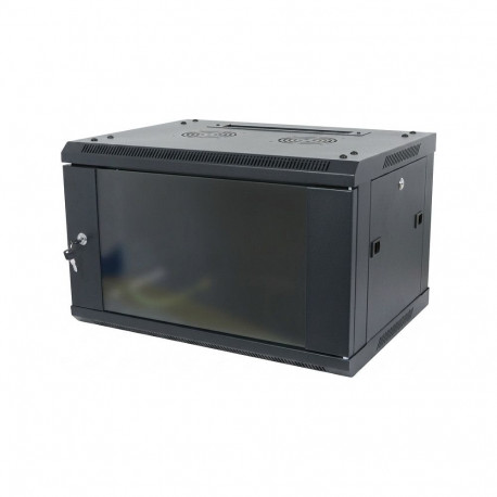 ALLNET võrgukapp 19" 12HE üheosaline T450mm must, lahtivõetud (lamepakend) SMA-Serie